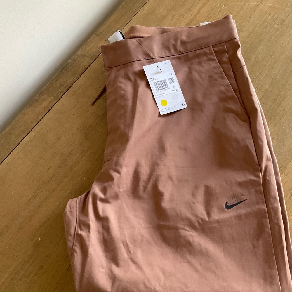Nike light terracotta joggers